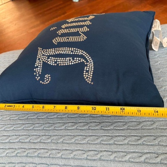 2 Juicy Couture blue and black throw pillows y2k decor - Picture 7 of 8